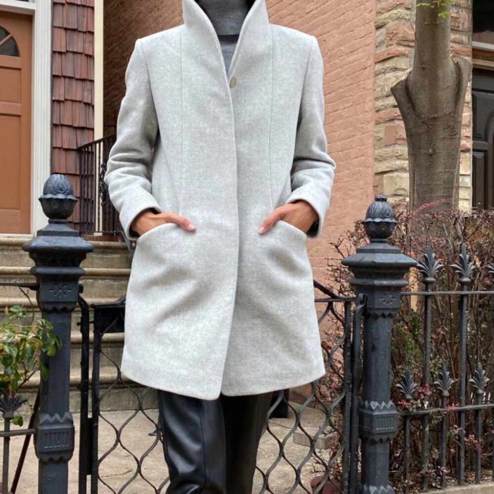 Aritzia Wool Wilfred Cocoon Winter Coat